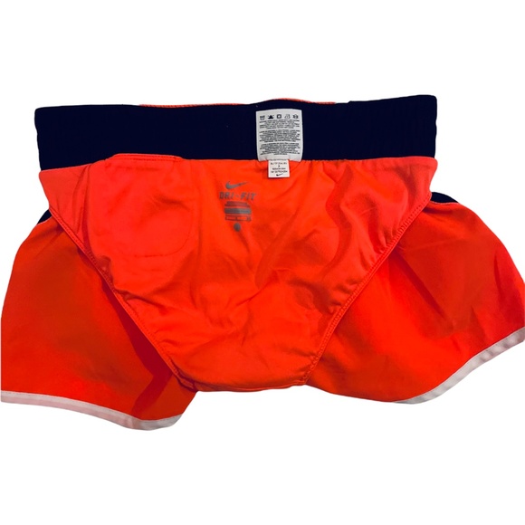 Nike Dri-Fit Bright Orange /Black Running Shorts for Women's Size Small - Picture 4 of 5